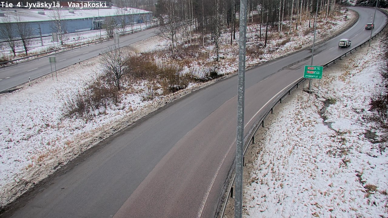 Weather Camera Image Väg 4 Jyväskylä, Vaajakoski, Jyväskylä, Keski-Suomi