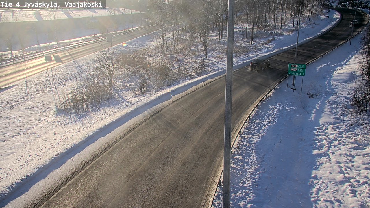 Weather Camera Image Road 4 Jyväskylä, Vaajakoski, Jyväskylä, Keski-Suomi