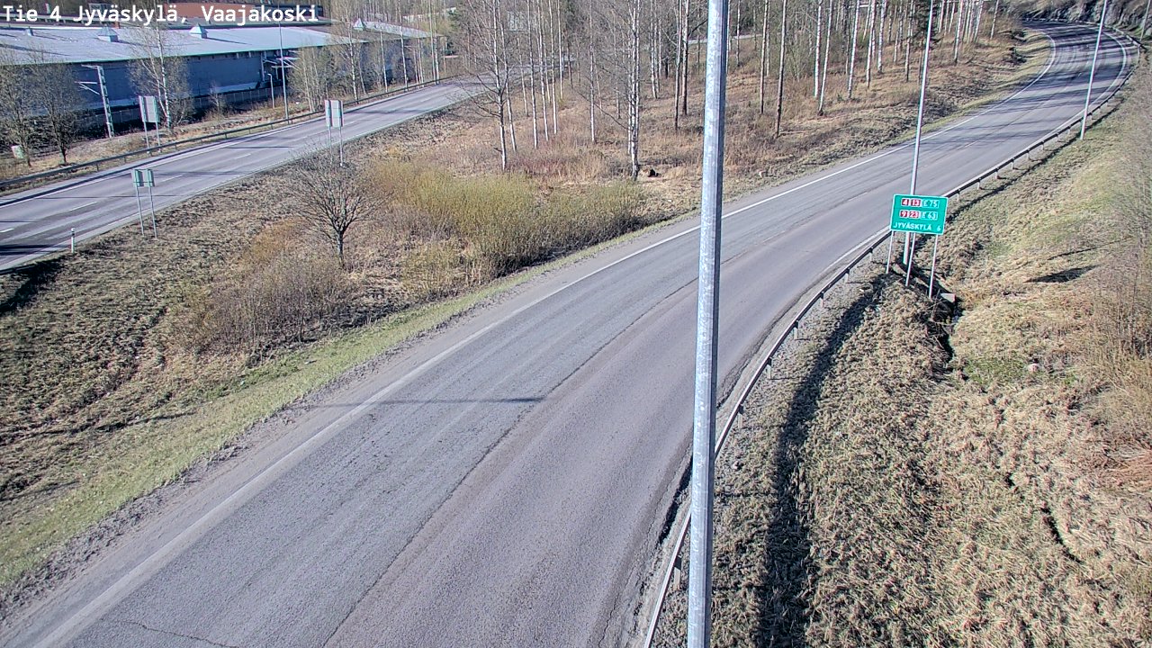 Weather Camera Image Road 4 Jyväskylä, Vaajakoski, Jyväskylä, Keski-Suomi
