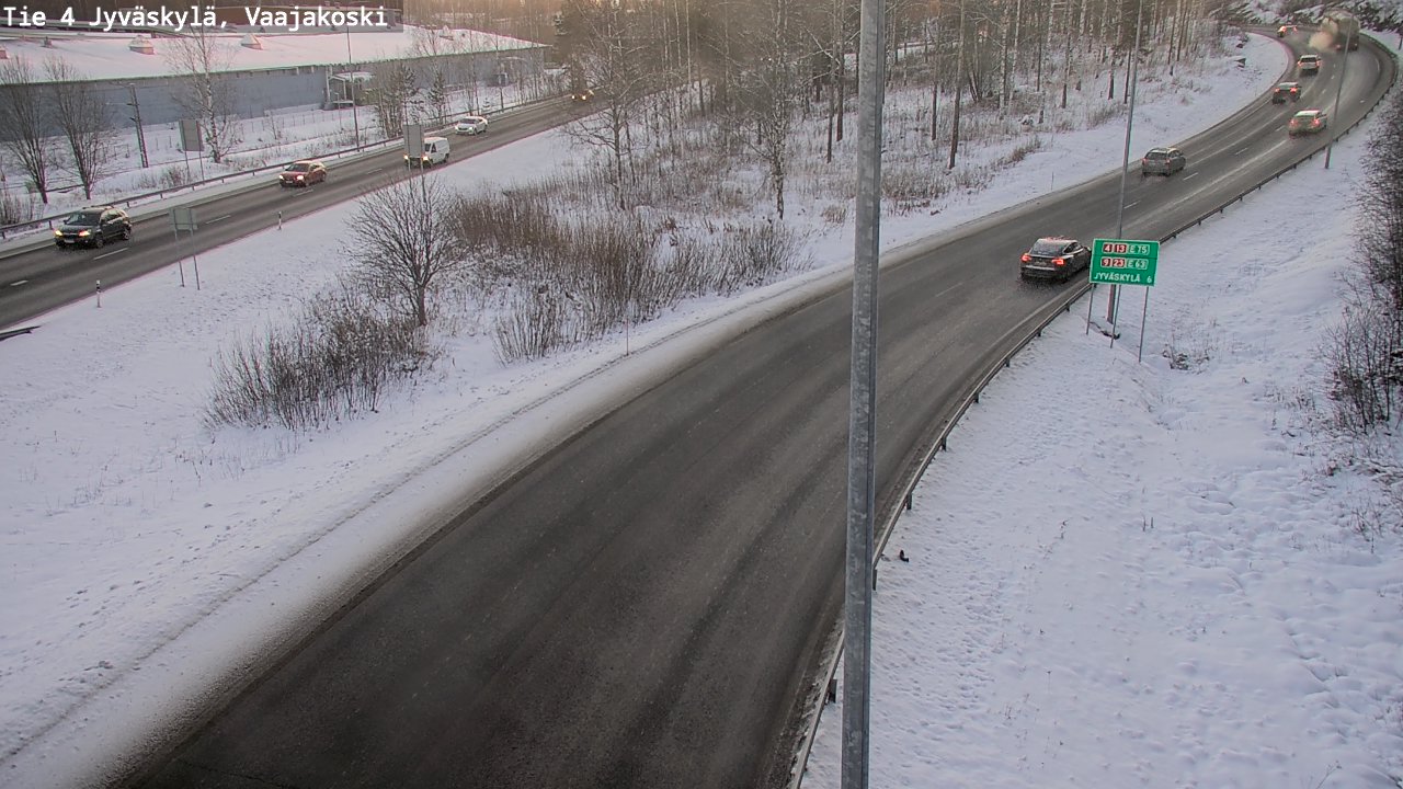Weather Camera Image Road 4 Jyväskylä, Vaajakoski, Jyväskylä, Keski-Suomi