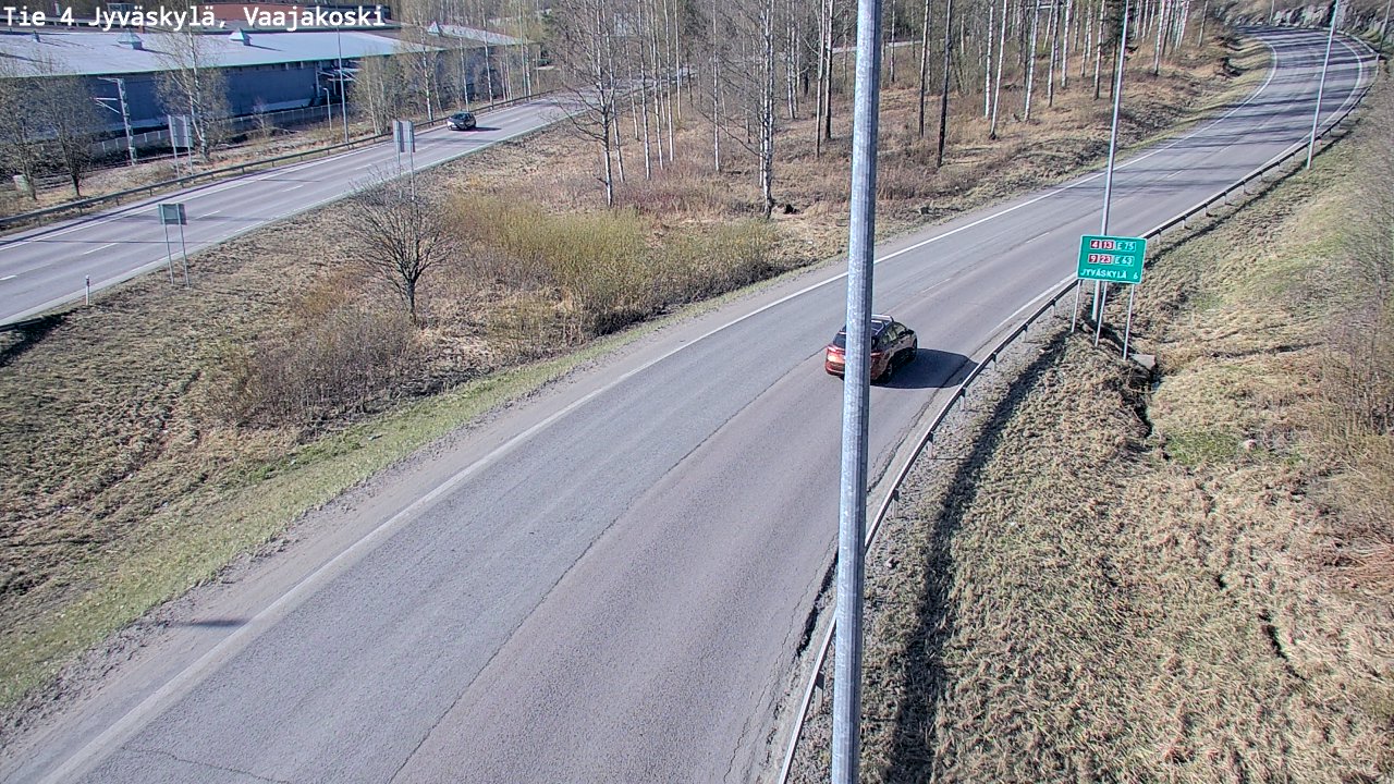 Weather Camera Image Road 4 Jyväskylä, Vaajakoski, Jyväskylä, Keski-Suomi