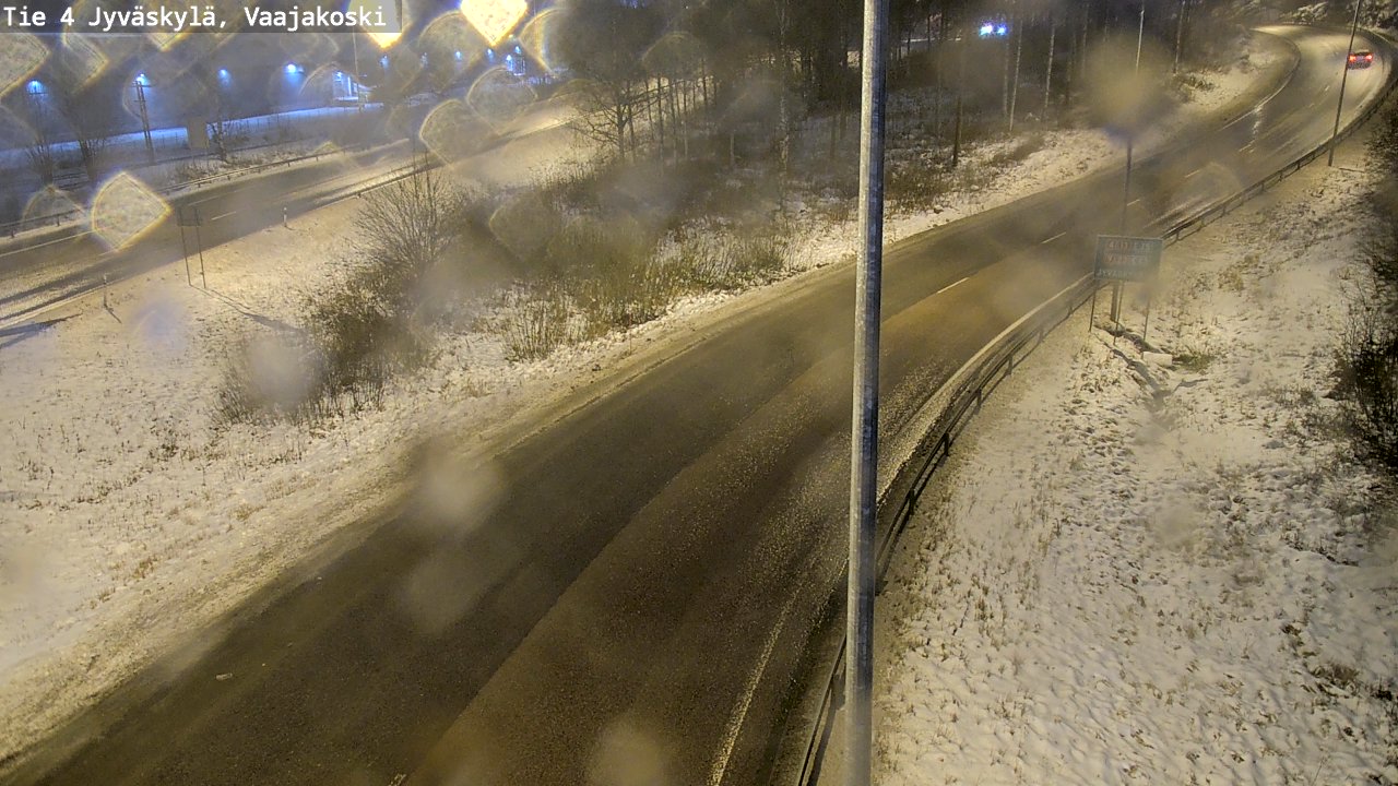 Weather Camera Image Väg 4 Jyväskylä, Vaajakoski, Jyväskylä, Keski-Suomi
