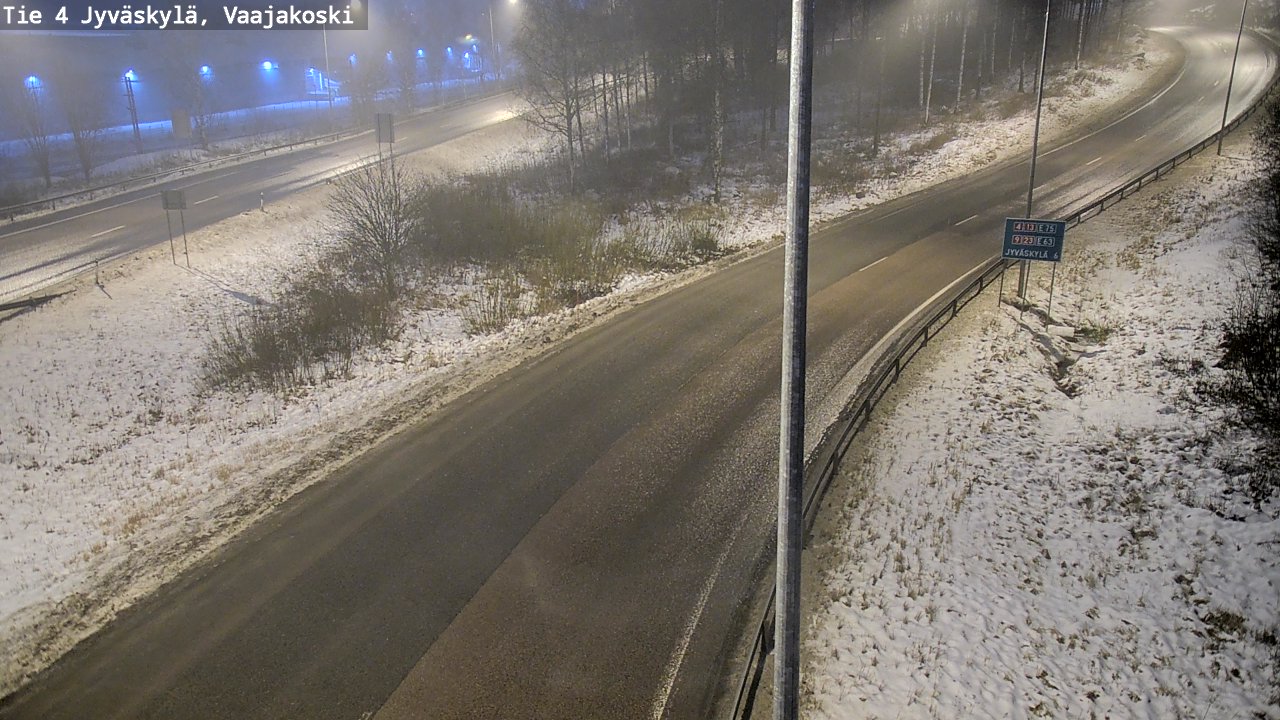 Weather Camera Image Väg 4 Jyväskylä, Vaajakoski, Jyväskylä, Keski-Suomi