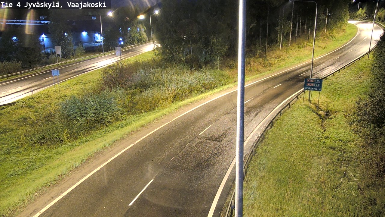 Weather Camera Image Road 4 Jyväskylä, Vaajakoski, Jyväskylä, Keski-Suomi