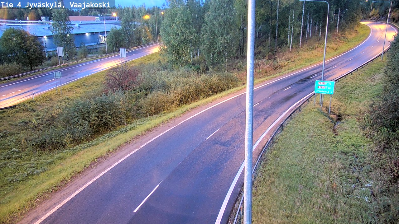 Weather Camera Image Road 4 Jyväskylä, Vaajakoski, Jyväskylä, Keski-Suomi