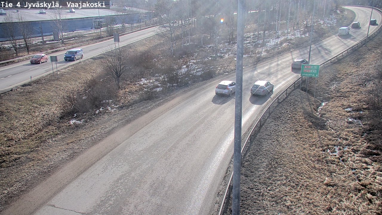 Weather Camera Image Road 4 Jyväskylä, Vaajakoski, Jyväskylä, Keski-Suomi