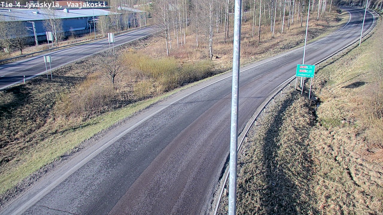 Weather Camera Image Road 4 Jyväskylä, Vaajakoski, Jyväskylä, Keski-Suomi