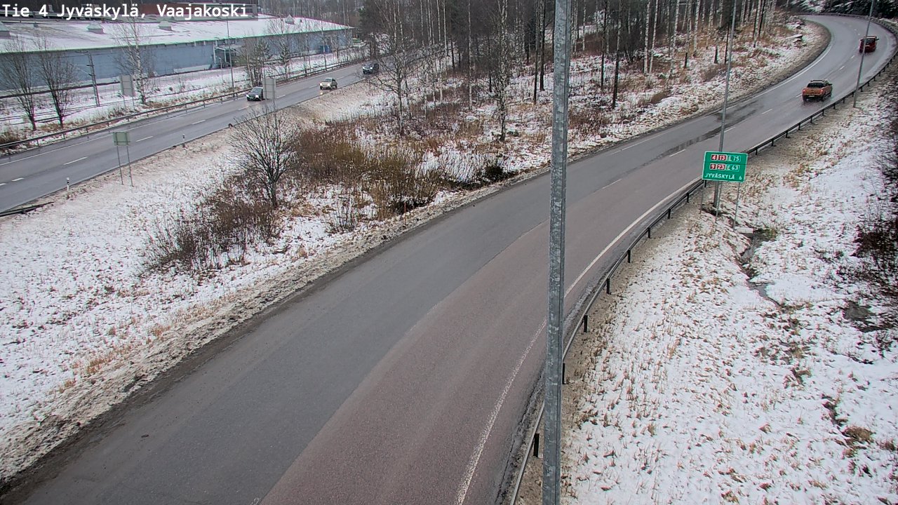 Weather Camera Image Väg 4 Jyväskylä, Vaajakoski, Jyväskylä, Keski-Suomi