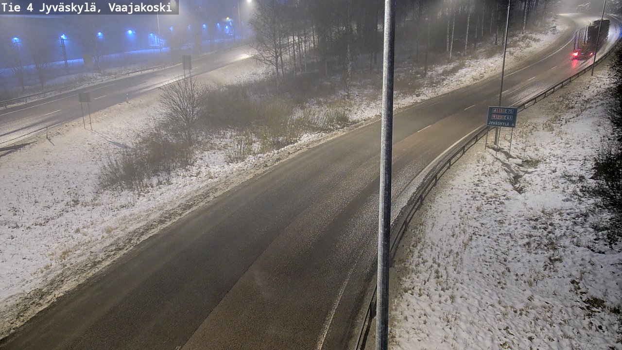 Weather Camera Image Väg 4 Jyväskylä, Vaajakoski, Jyväskylä, Keski-Suomi