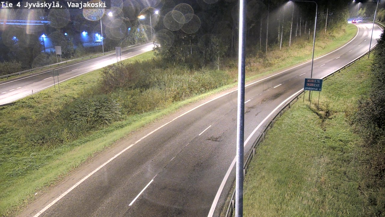 Weather Camera Image Road 4 Jyväskylä, Vaajakoski, Jyväskylä, Keski-Suomi