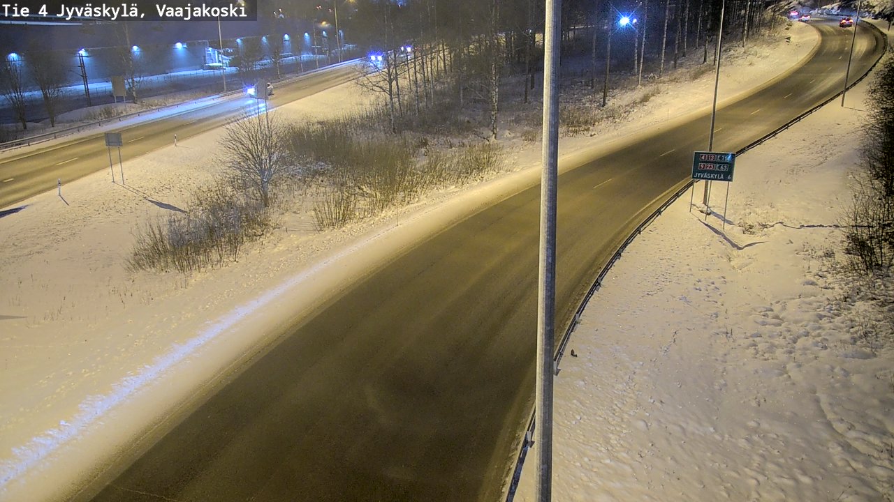 Weather Camera Image Road 4 Jyväskylä, Vaajakoski, Jyväskylä, Keski-Suomi