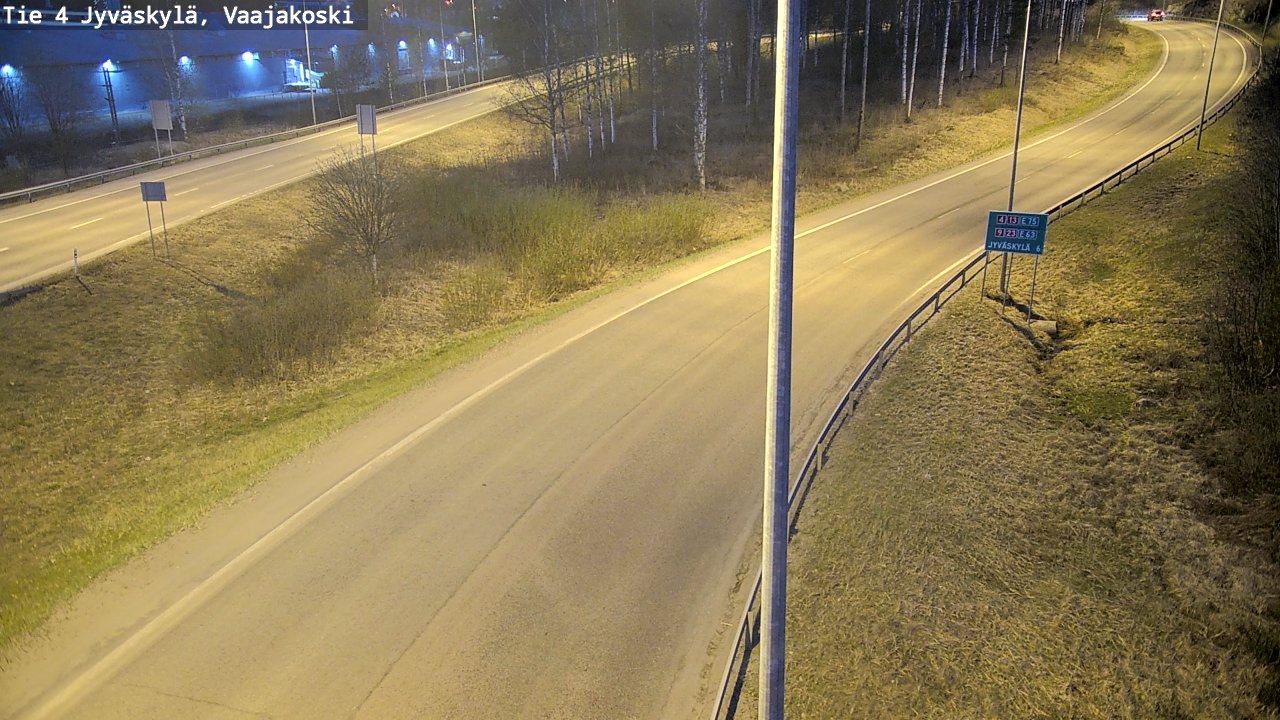 Weather Camera Image Road 4 Jyväskylä, Vaajakoski, Jyväskylä, Keski-Suomi