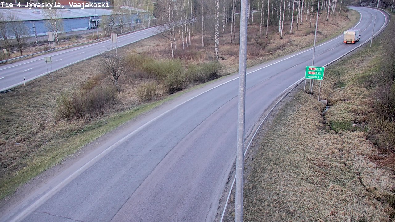 Weather Camera Image Väg 4 Jyväskylä, Vaajakoski, Jyväskylä, Keski-Suomi