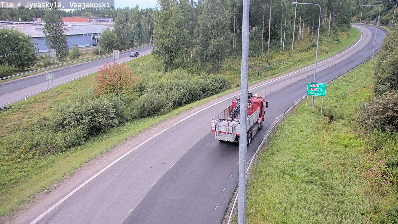Weather Camera Image Road 4 Jyväskylä, Vaajakoski, Jyväskylä, Keski-Suomi