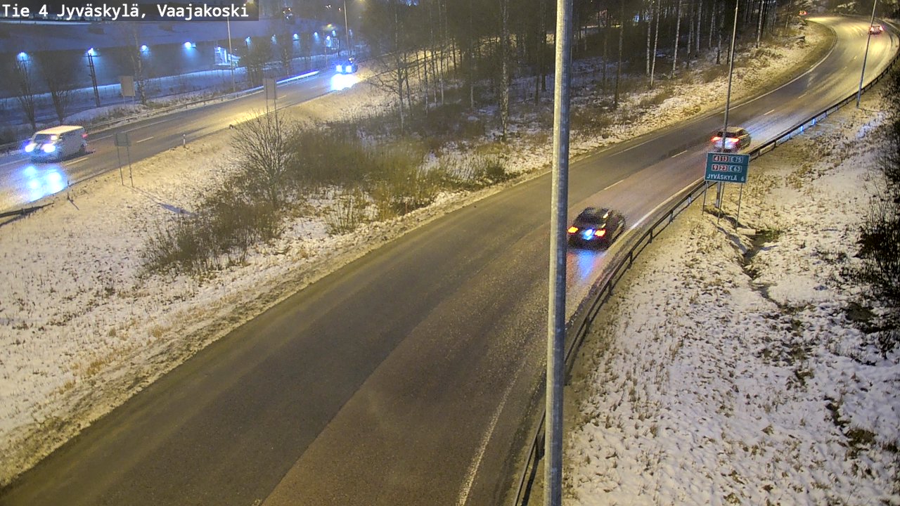 Weather Camera Image Väg 4 Jyväskylä, Vaajakoski, Jyväskylä, Keski-Suomi