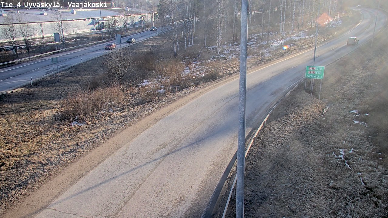 Weather Camera Image Road 4 Jyväskylä, Vaajakoski, Jyväskylä, Keski-Suomi