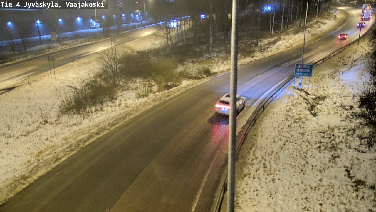 Weather Camera Image Väg 4 Jyväskylä, Vaajakoski, Jyväskylä, Keski-Suomi
