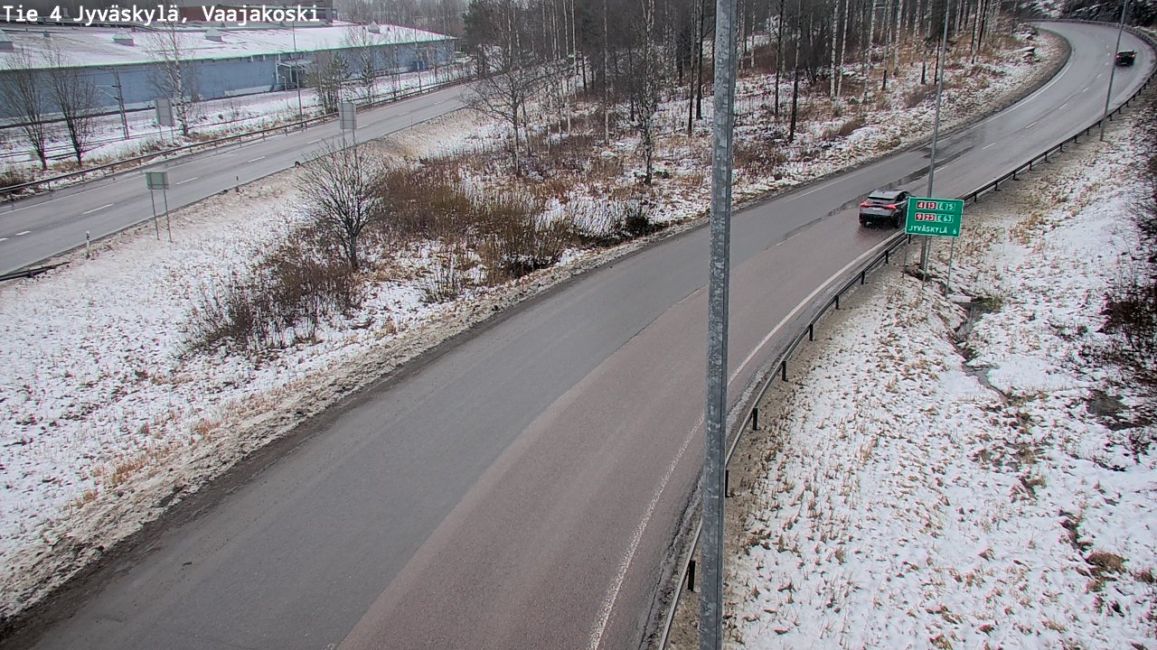 Weather Camera Image Väg 4 Jyväskylä, Vaajakoski, Jyväskylä, Keski-Suomi