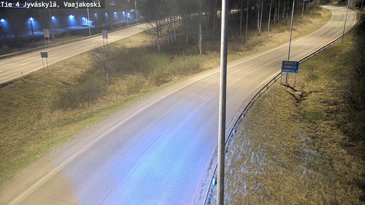 Weather Camera Image Road 4 Jyväskylä, Vaajakoski, Jyväskylä, Keski-Suomi