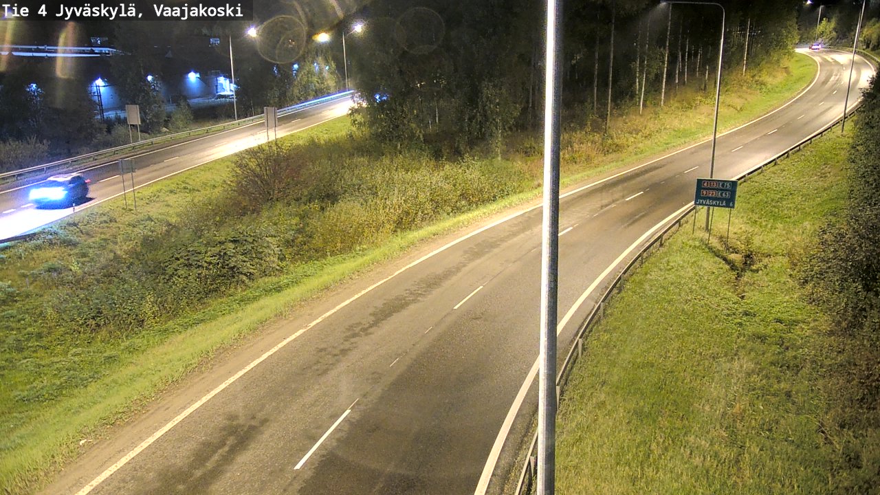 Weather Camera Image Road 4 Jyväskylä, Vaajakoski, Jyväskylä, Keski-Suomi