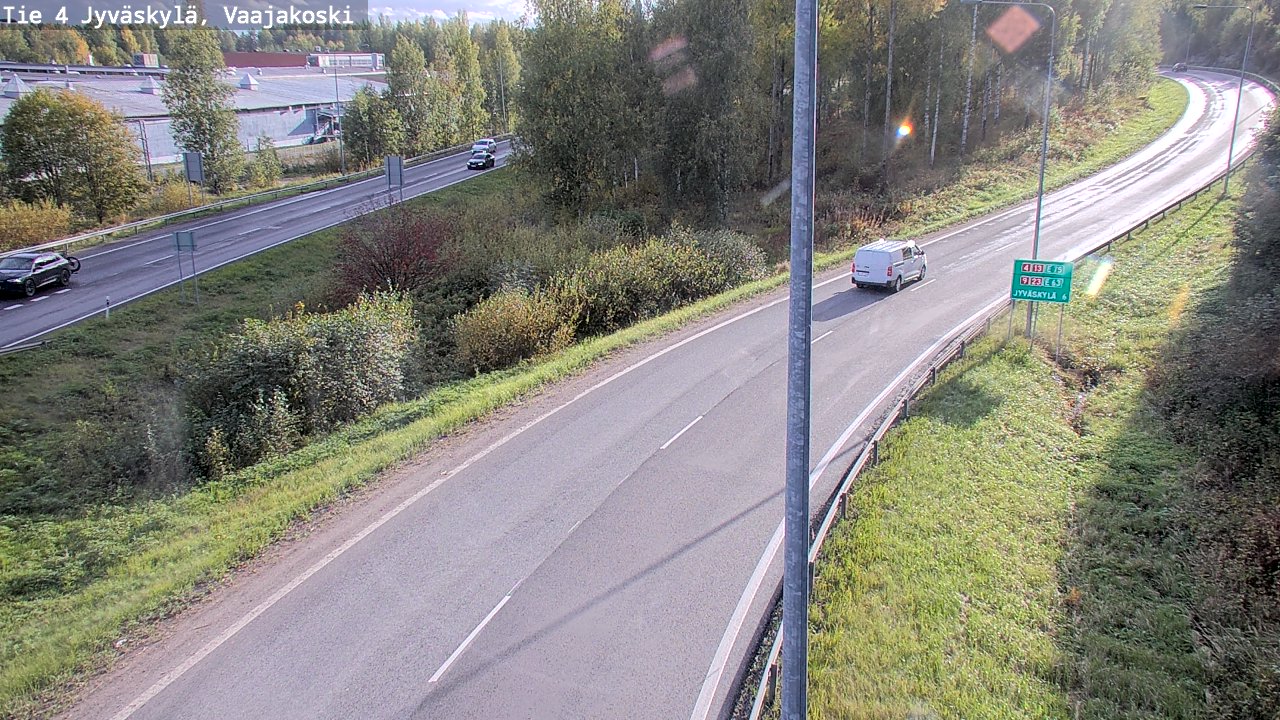 Weather Camera Image Road 4 Jyväskylä, Vaajakoski, Jyväskylä, Keski-Suomi