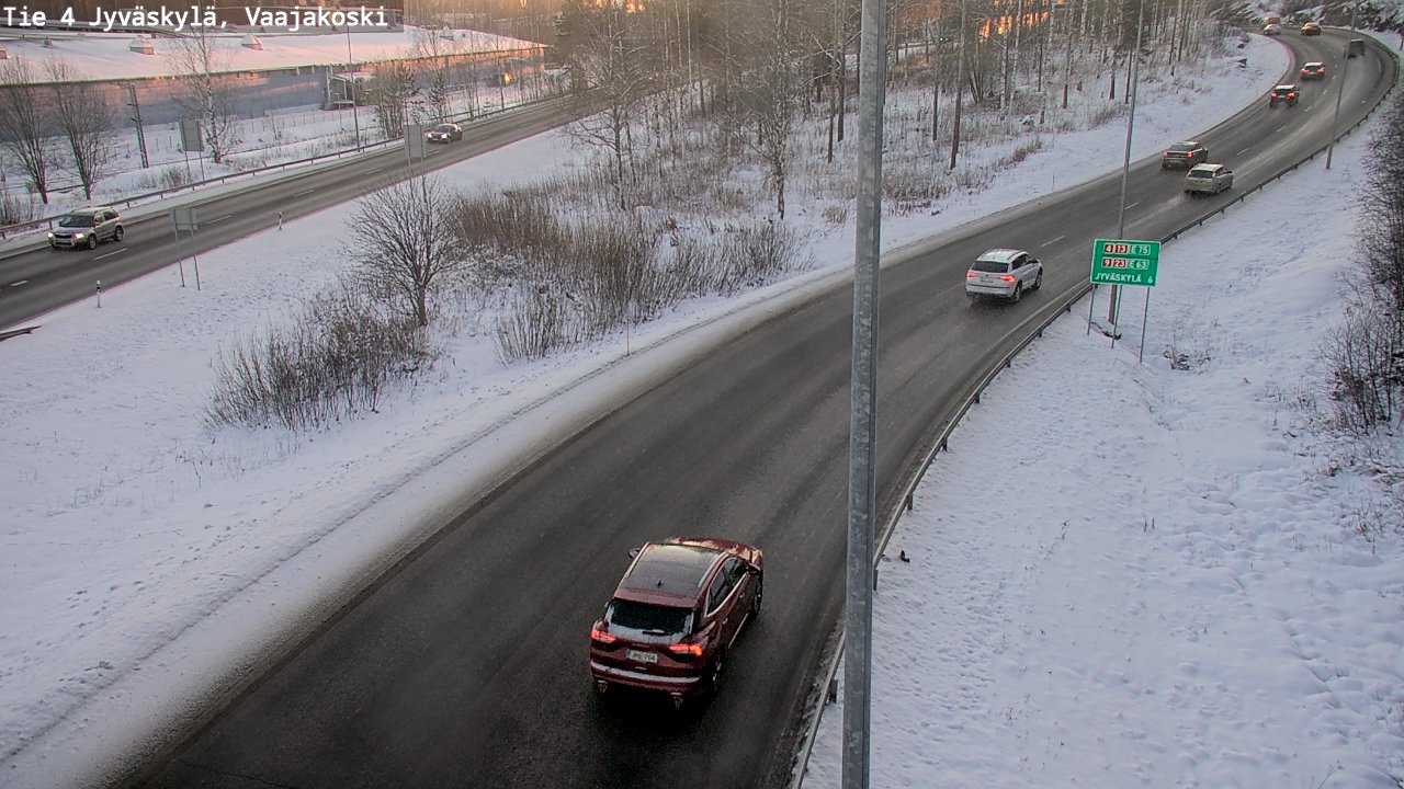 Weather Camera Image Road 4 Jyväskylä, Vaajakoski, Jyväskylä, Keski-Suomi