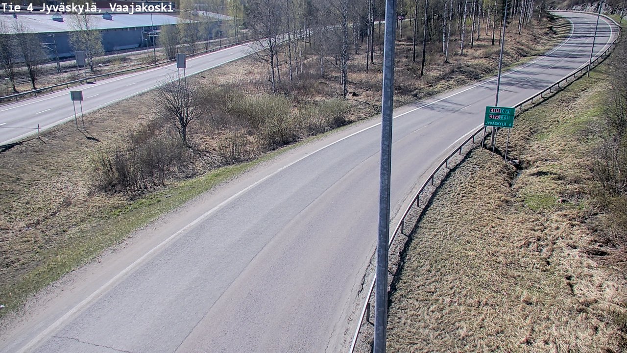 Weather Camera Image Road 4 Jyväskylä, Vaajakoski, Jyväskylä, Keski-Suomi
