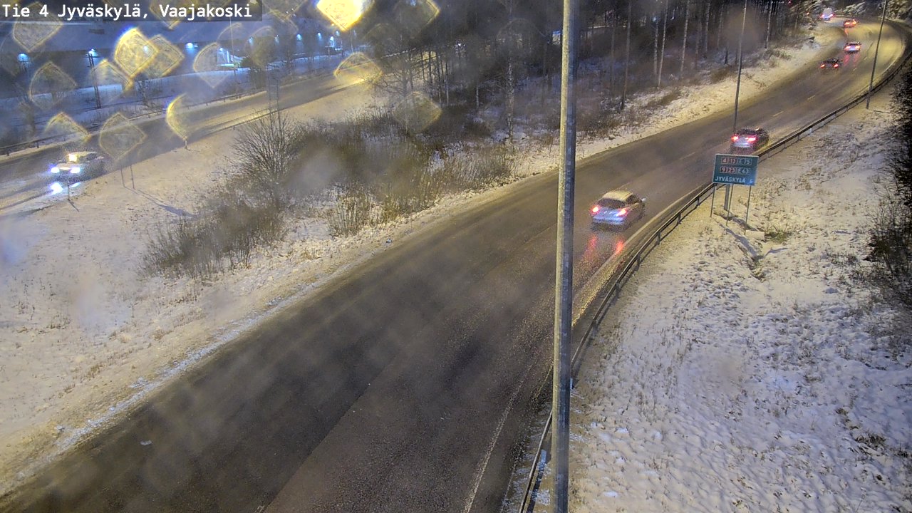 Weather Camera Image Väg 4 Jyväskylä, Vaajakoski, Jyväskylä, Keski-Suomi