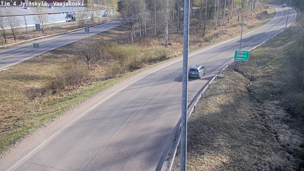 Weather Camera Image Road 4 Jyväskylä, Vaajakoski, Jyväskylä, Keski-Suomi