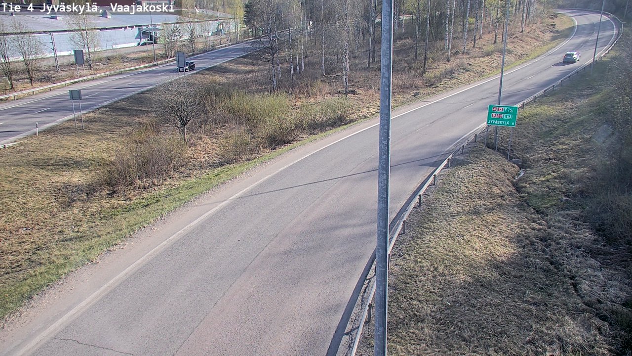 Weather Camera Image Road 4 Jyväskylä, Vaajakoski, Jyväskylä, Keski-Suomi
