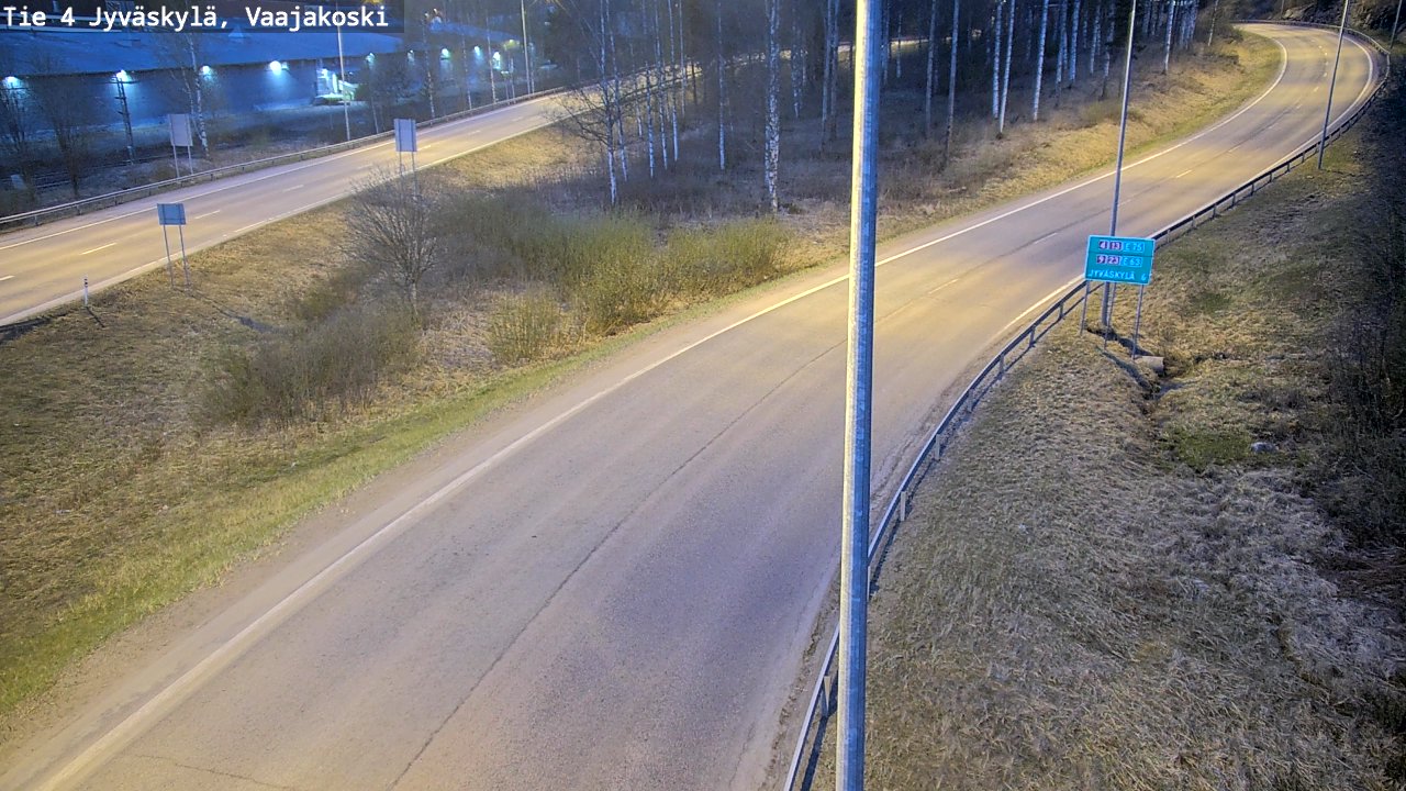 Weather Camera Image Road 4 Jyväskylä, Vaajakoski, Jyväskylä, Keski-Suomi