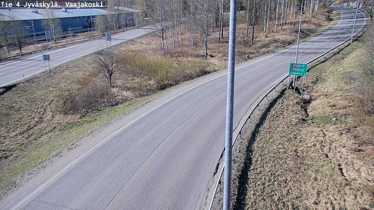 Weather Camera Image Road 4 Jyväskylä, Vaajakoski, Jyväskylä, Keski-Suomi