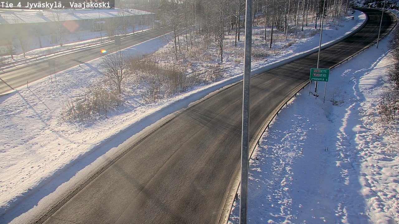 Weather Camera Image Road 4 Jyväskylä, Vaajakoski, Jyväskylä, Keski-Suomi