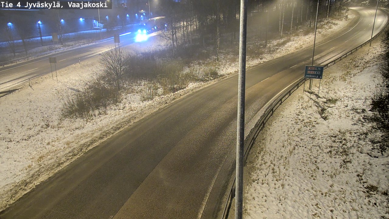 Weather Camera Image Väg 4 Jyväskylä, Vaajakoski, Jyväskylä, Keski-Suomi