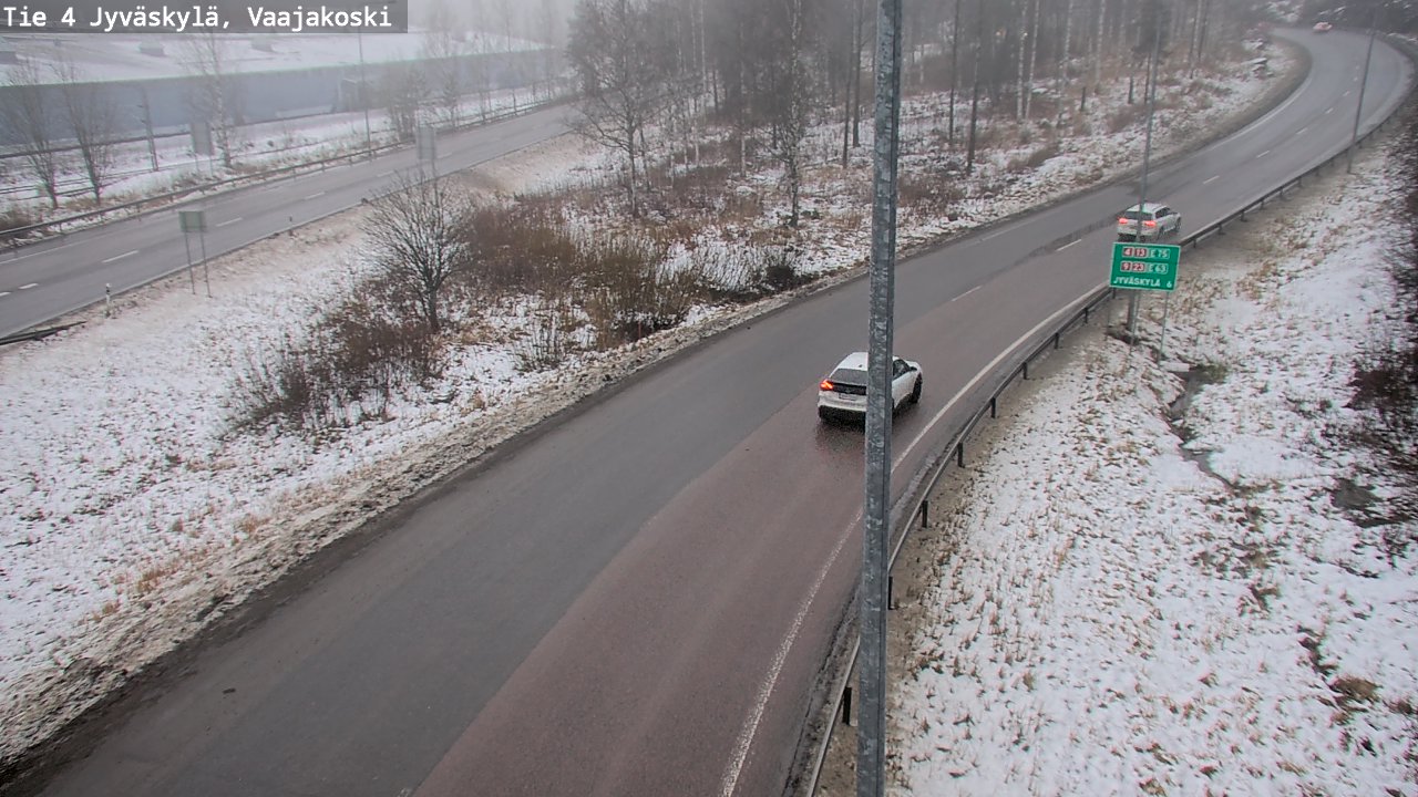 Weather Camera Image Väg 4 Jyväskylä, Vaajakoski, Jyväskylä, Keski-Suomi