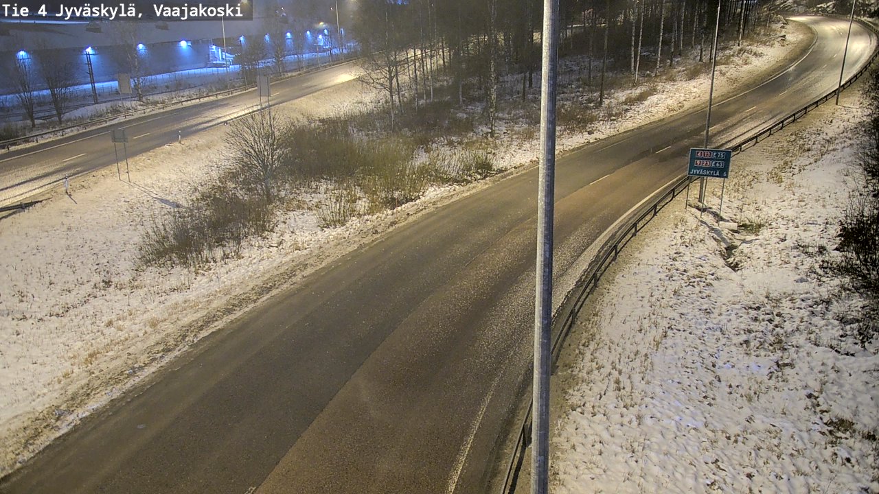 Weather Camera Image Väg 4 Jyväskylä, Vaajakoski, Jyväskylä, Keski-Suomi