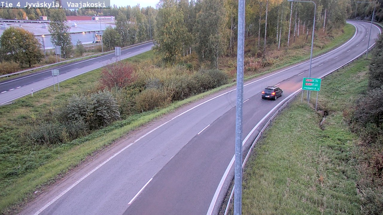 Weather Camera Image Road 4 Jyväskylä, Vaajakoski, Jyväskylä, Keski-Suomi