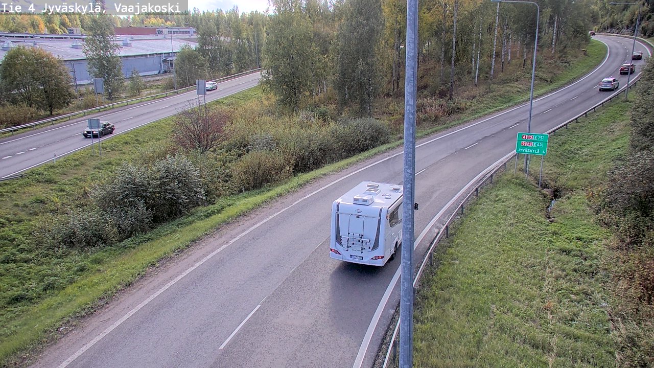 Weather Camera Image Road 4 Jyväskylä, Vaajakoski, Jyväskylä, Keski-Suomi