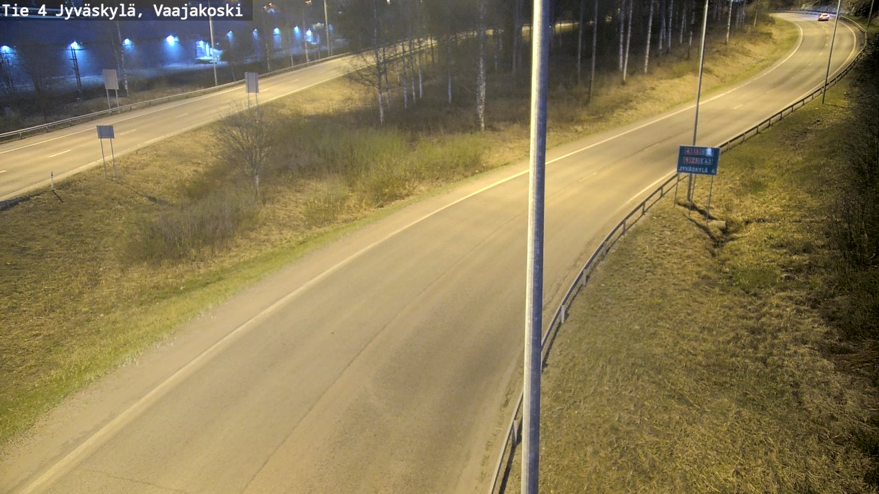 Weather Camera Image Road 4 Jyväskylä, Vaajakoski, Jyväskylä, Keski-Suomi