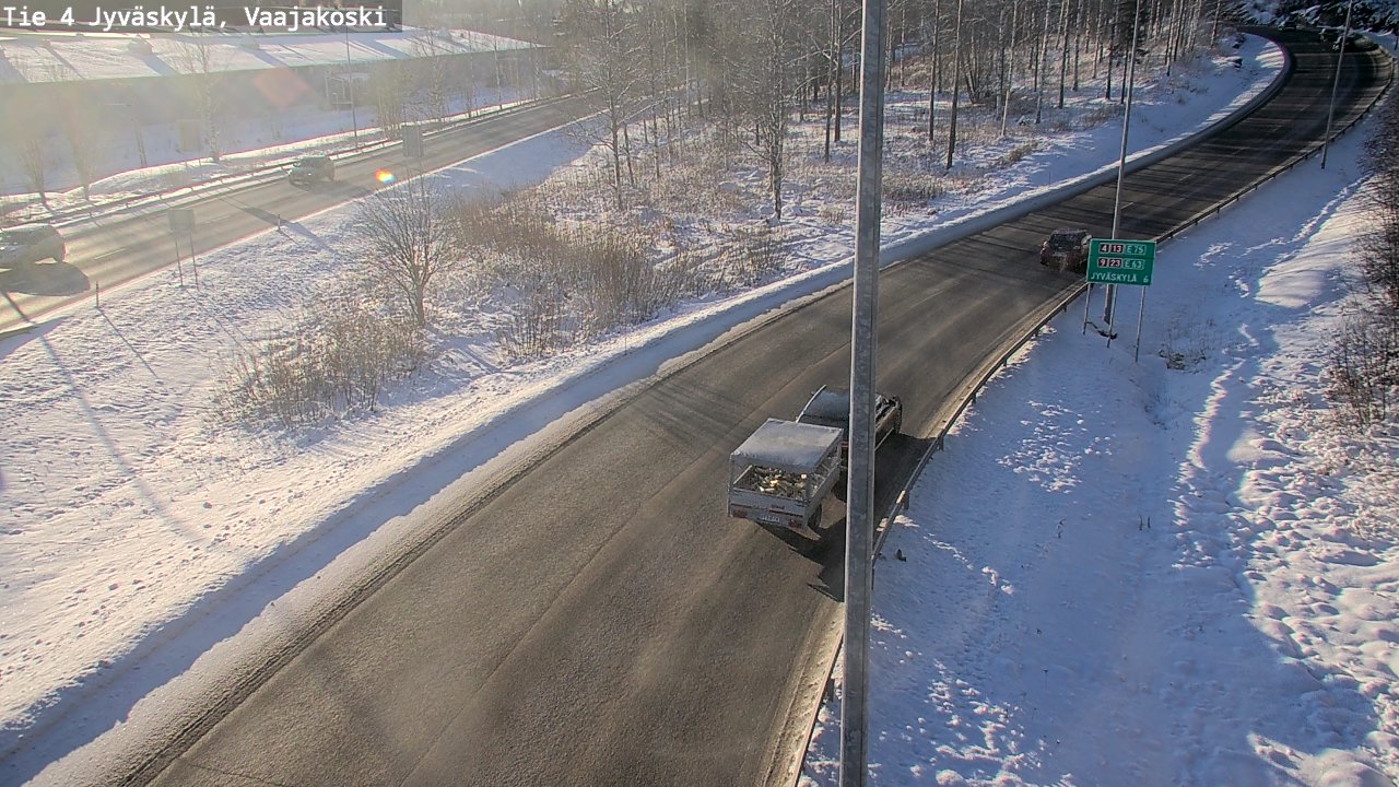 Weather Camera Image Road 4 Jyväskylä, Vaajakoski, Jyväskylä, Keski-Suomi