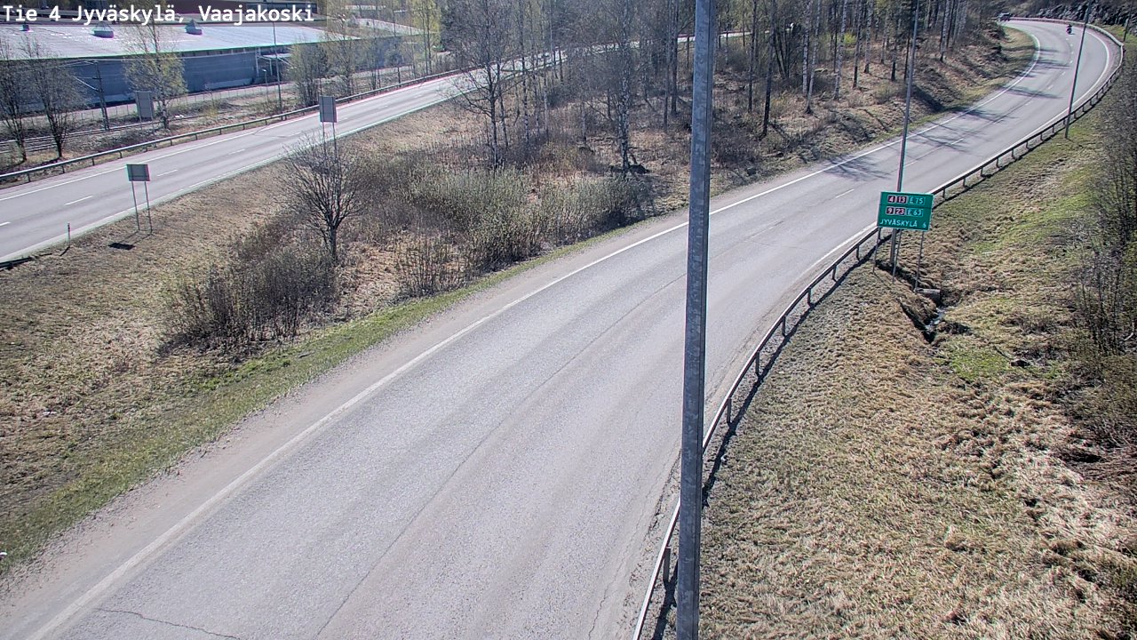 Weather Camera Image Road 4 Jyväskylä, Vaajakoski, Jyväskylä, Keski-Suomi