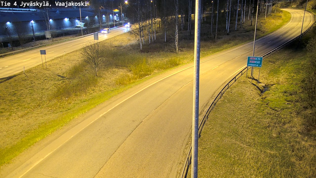 Weather Camera Image Road 4 Jyväskylä, Vaajakoski, Jyväskylä, Keski-Suomi