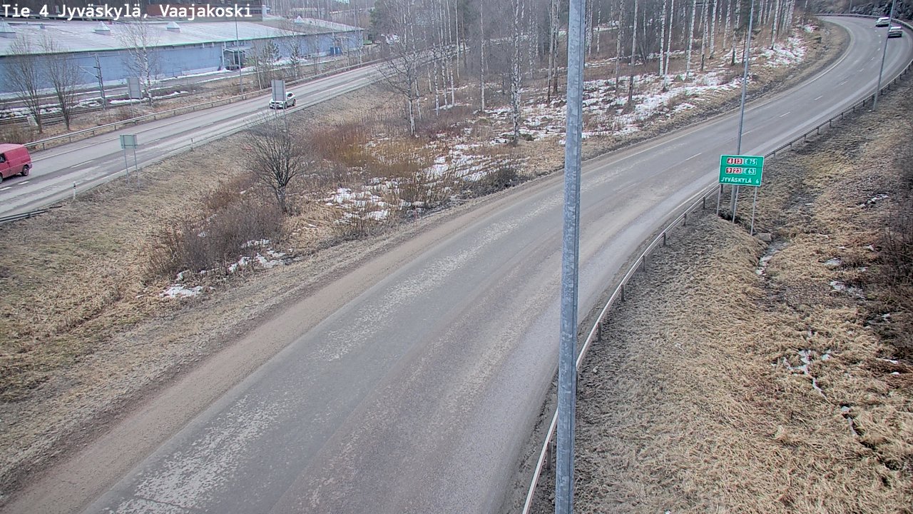 Weather Camera Image Road 4 Jyväskylä, Vaajakoski, Jyväskylä, Keski-Suomi