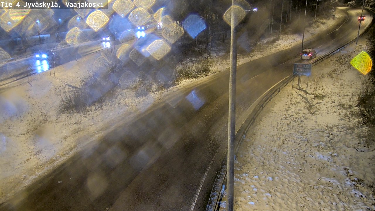 Weather Camera Image Väg 4 Jyväskylä, Vaajakoski, Jyväskylä, Keski-Suomi
