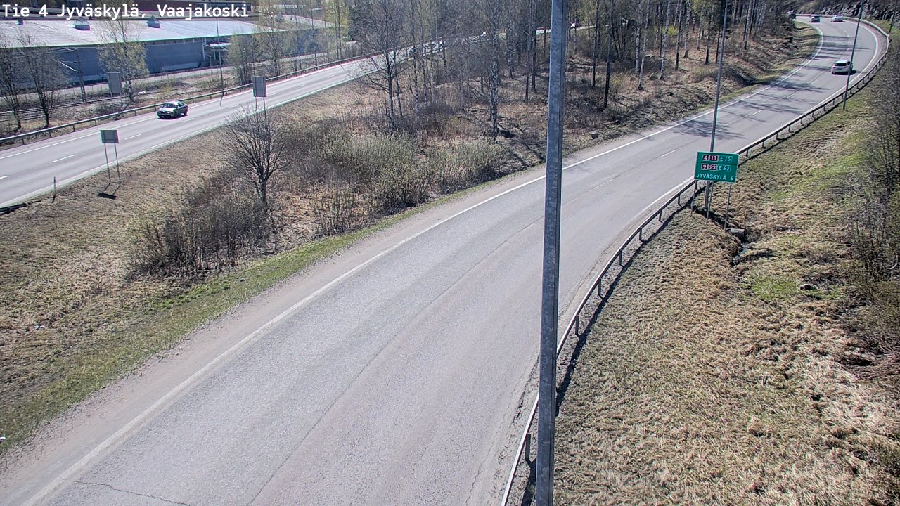 Weather Camera Image Road 4 Jyväskylä, Vaajakoski, Jyväskylä, Keski-Suomi