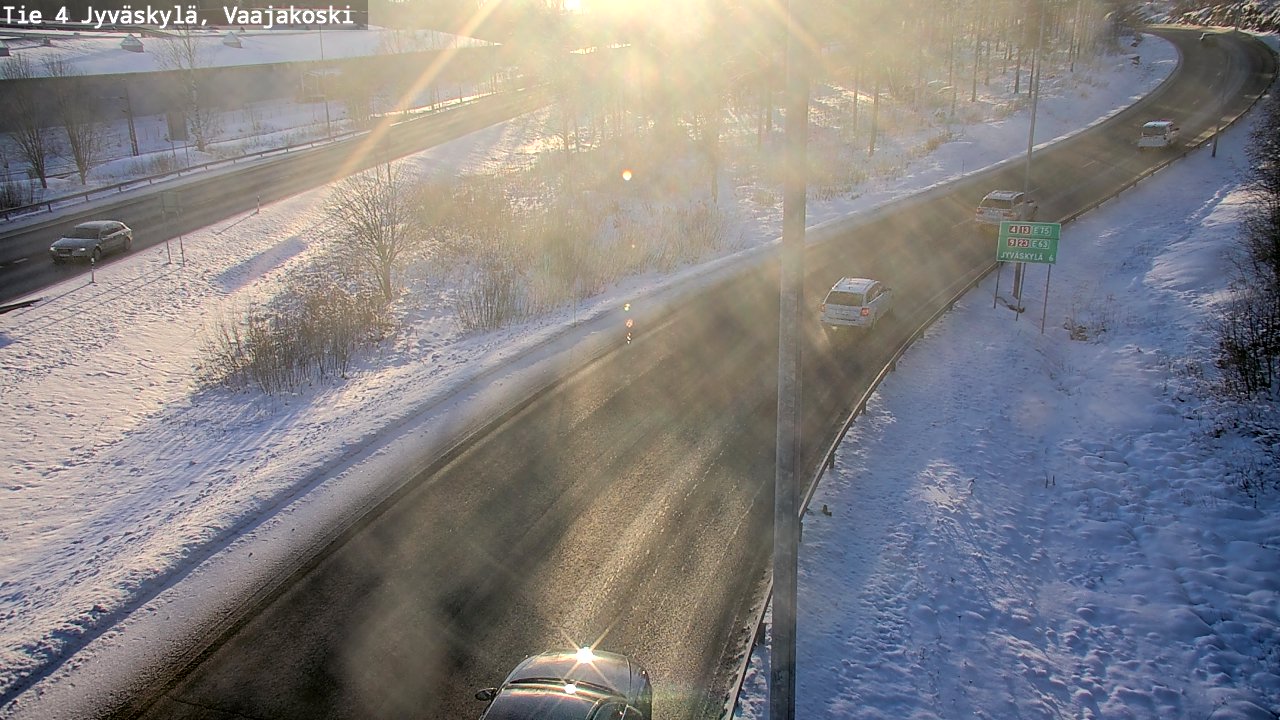 Weather Camera Image Road 4 Jyväskylä, Vaajakoski, Jyväskylä, Keski-Suomi