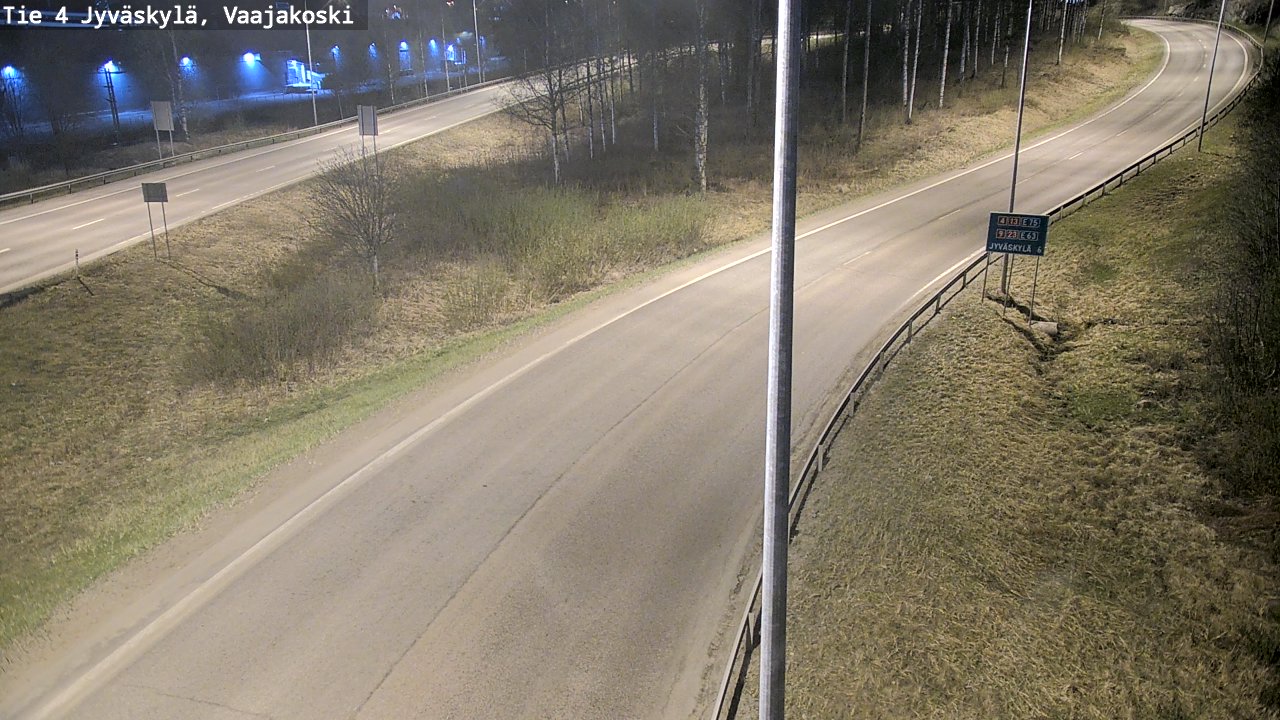 Weather Camera Image Road 4 Jyväskylä, Vaajakoski, Jyväskylä, Keski-Suomi