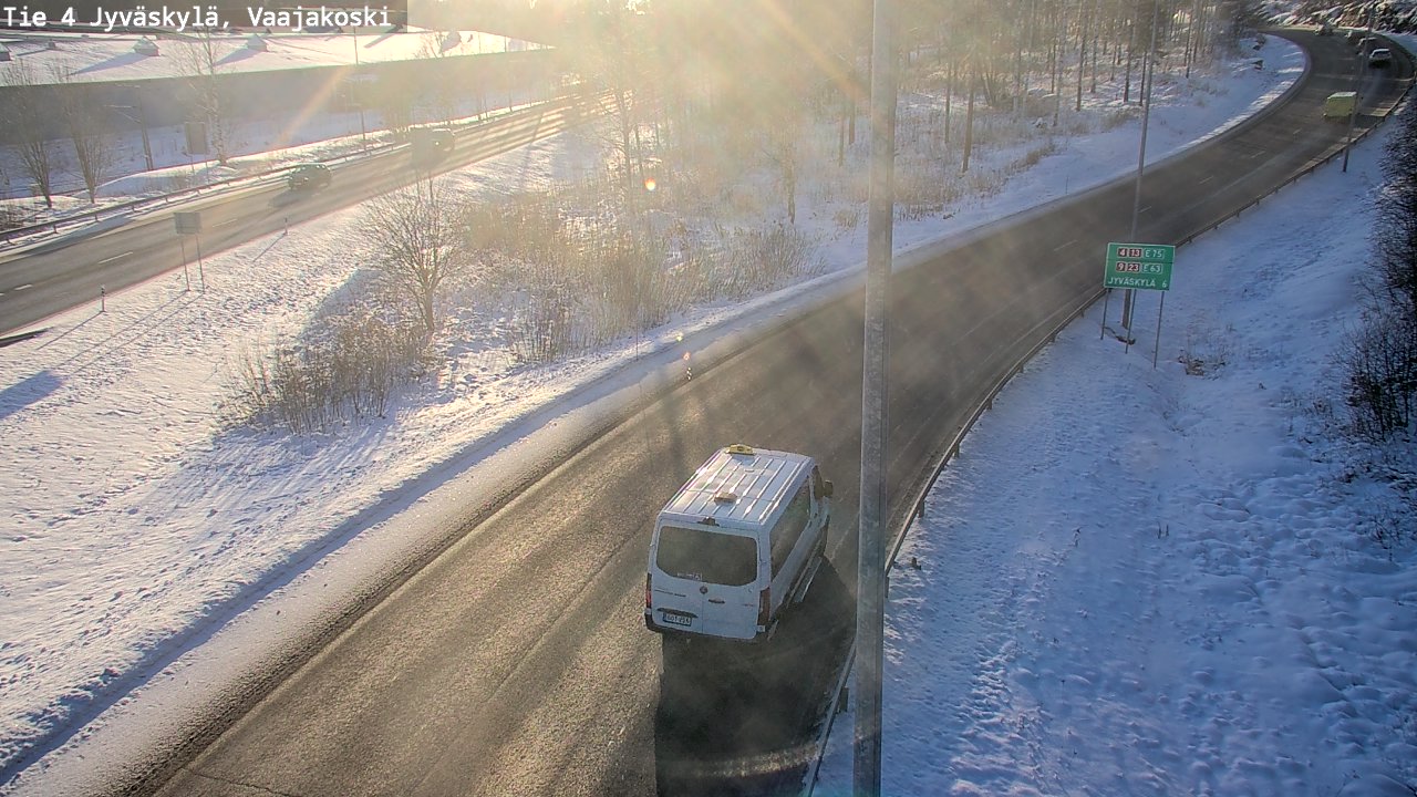 Weather Camera Image Road 4 Jyväskylä, Vaajakoski, Jyväskylä, Keski-Suomi