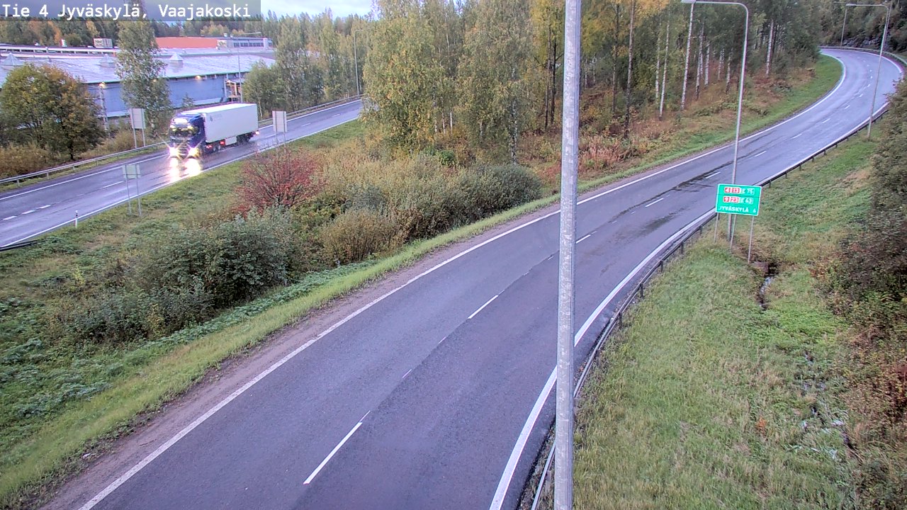 Weather Camera Image Road 4 Jyväskylä, Vaajakoski, Jyväskylä, Keski-Suomi