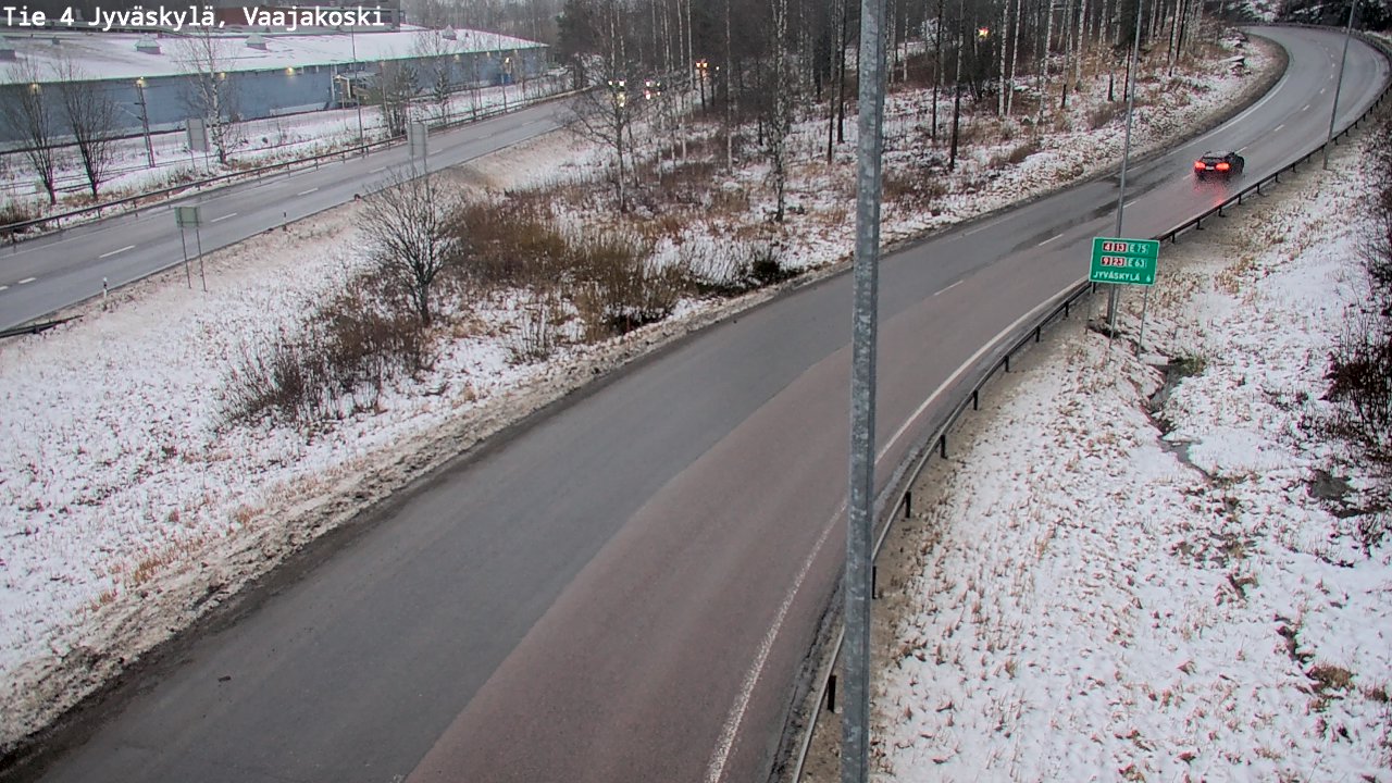 Weather Camera Image Väg 4 Jyväskylä, Vaajakoski, Jyväskylä, Keski-Suomi